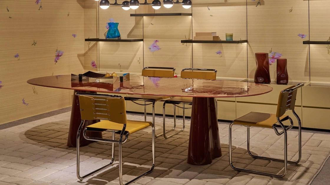 Sedia in cuoio CH66 di Cassina