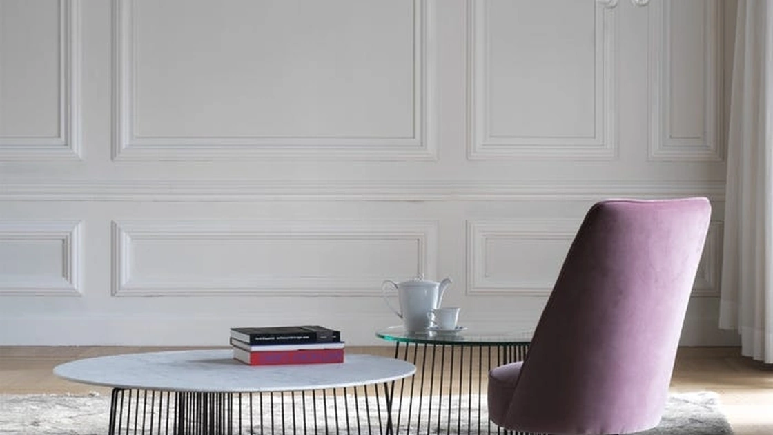 Sedia con struttura in legno di faggio e rivestimento in velluto S Marco di Driade