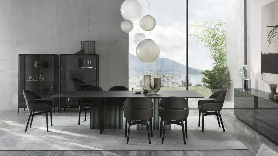 Sedia in pelle Lloyd di Fiam