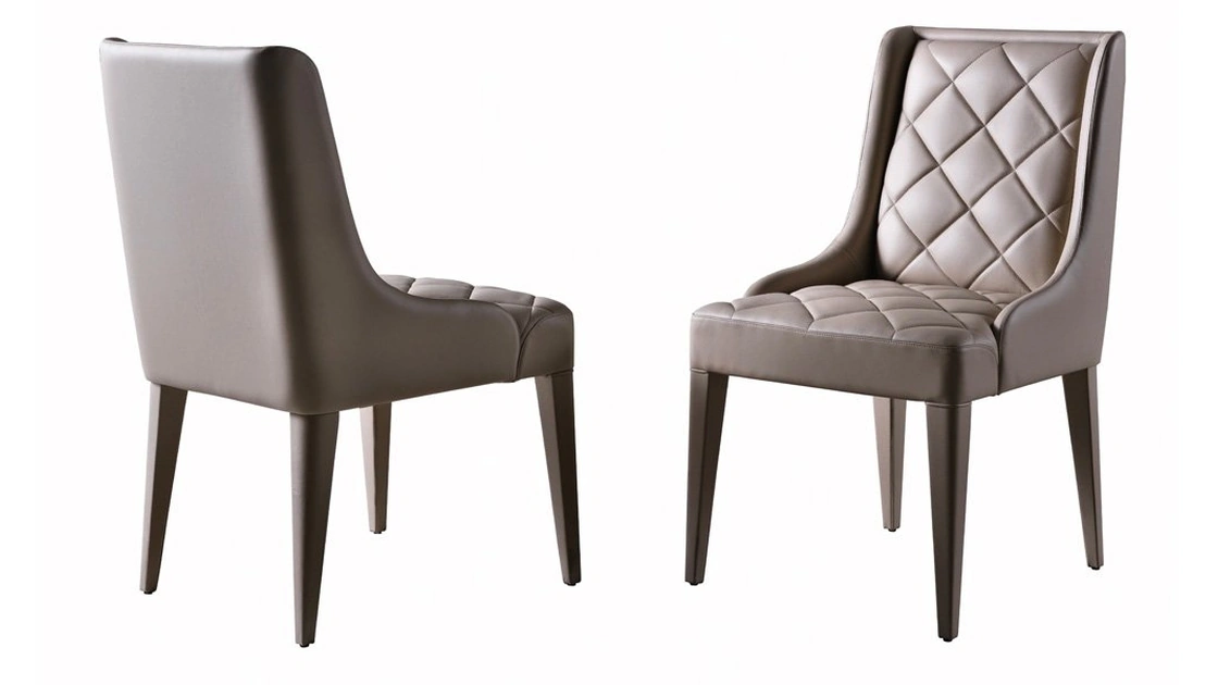 Sedia Hanna in pelle imbottita di Daytona Home