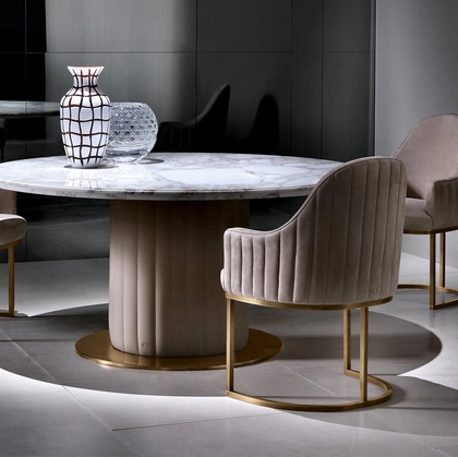 Sedia Isabel in tessuto imbottito di Daytona Home