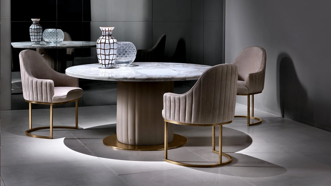 Sedia Isabel in tessuto imbottito di Daytona Home