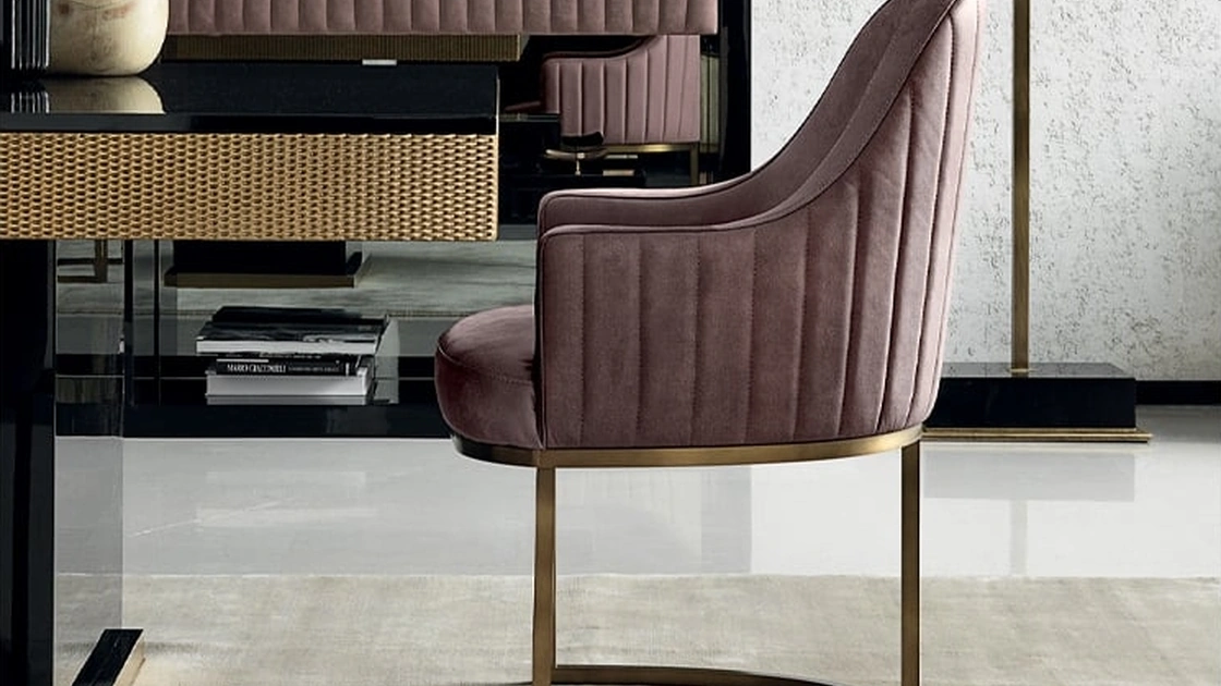 Sedia Isabel in tessuto imbottito di Daytona Home