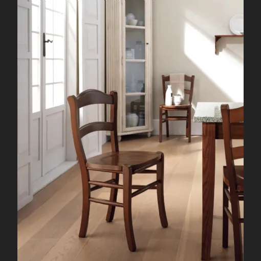 Sedia Margot in legno massello di Scavolini