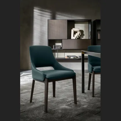 Sedia in pelle Devon di Molteni & C