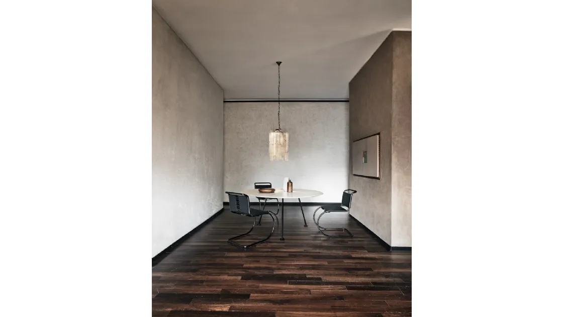 Sedia MR Side Chair in pelle di Knoll