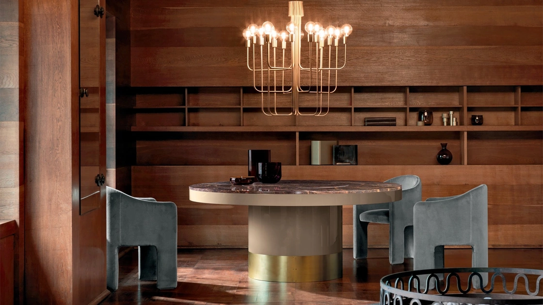 Sedia Mya in tessuto imbottito di Daytona Home