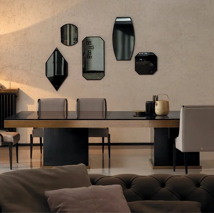 Sedia Nicole in pelle di Daytona Home