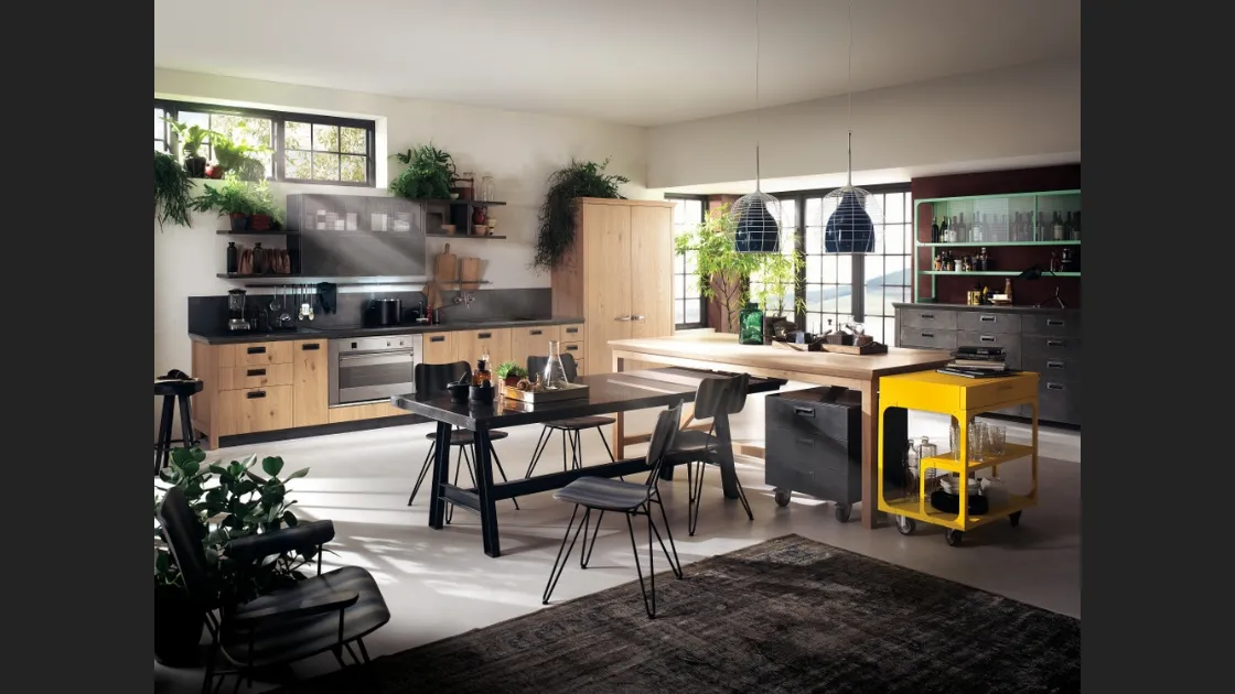 Sedia Overdyed in frassino verniciato di Scavolini