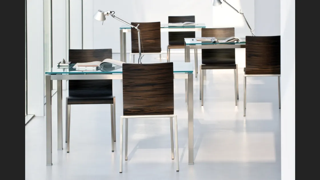 Sedia Kuadra in legno di Pedrali