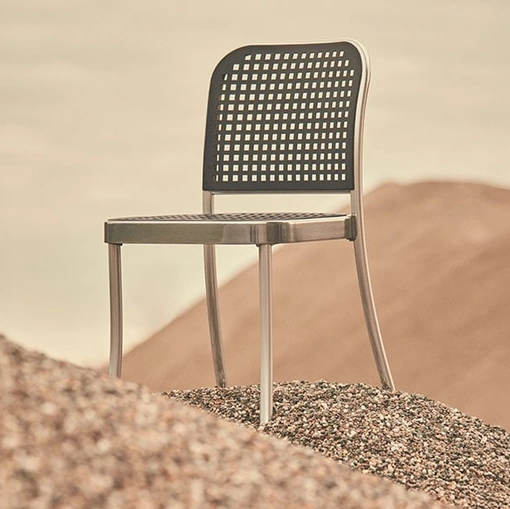 Sedia moderna Silver in polipropilene di De Padova