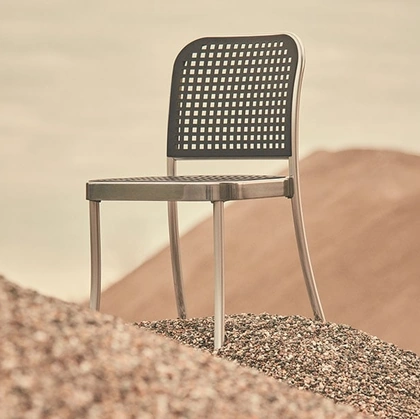 Sedia moderna Silver in polipropilene di De Padova