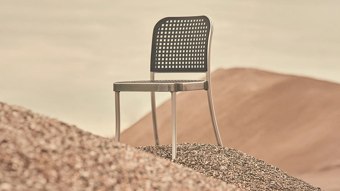 Sedia moderna Silver in polipropilene di De Padova