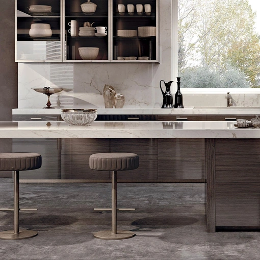 Sgabello Sirio in pelle di Daytona Home