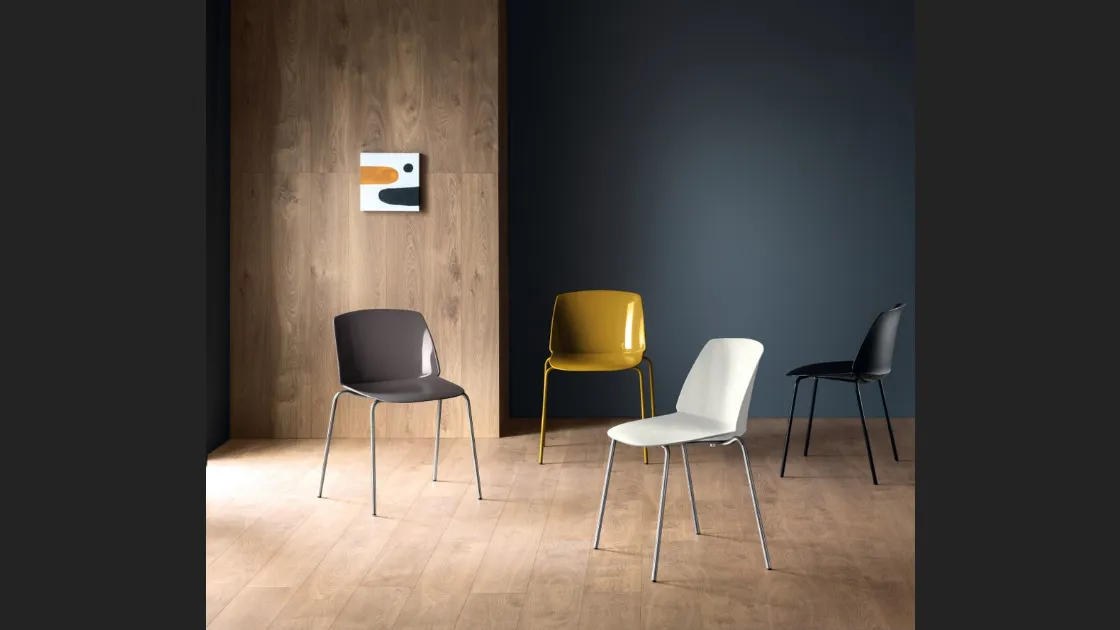 Sedia Sixties in polipropilene di Scavolini