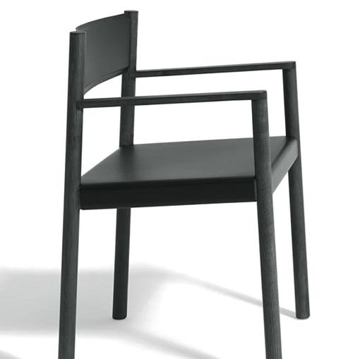 Sedia So in cuoio e frassino di De Padova