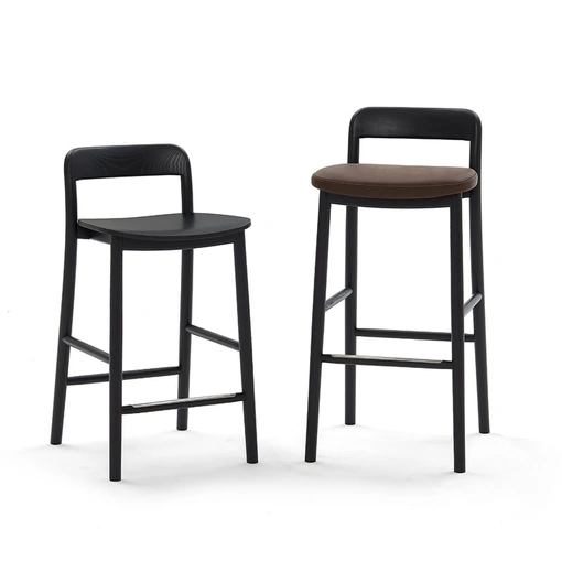 Sgabello Villetta in massello di frassino di De Padova