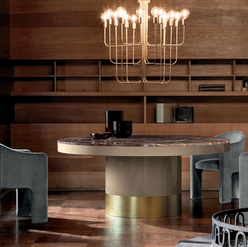 Tavolo Bramante con piano in marmo di Daytona Home