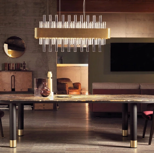 Tavolo Cigar con top in marmo di Daytona Home