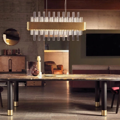 Tavolo Cigar con top in marmo di Daytona Home