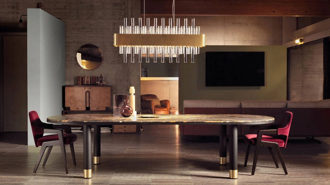 Tavolo Cigar con top in marmo di Daytona Home