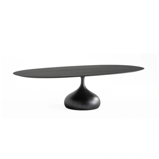 Tavolo Raindrops Bronze Casting in massello di rovere di De Padova