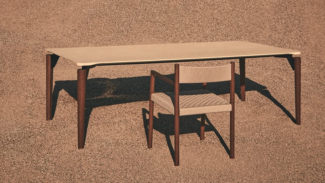 Tavolo ’95 Outdoor in pietra di De Padova