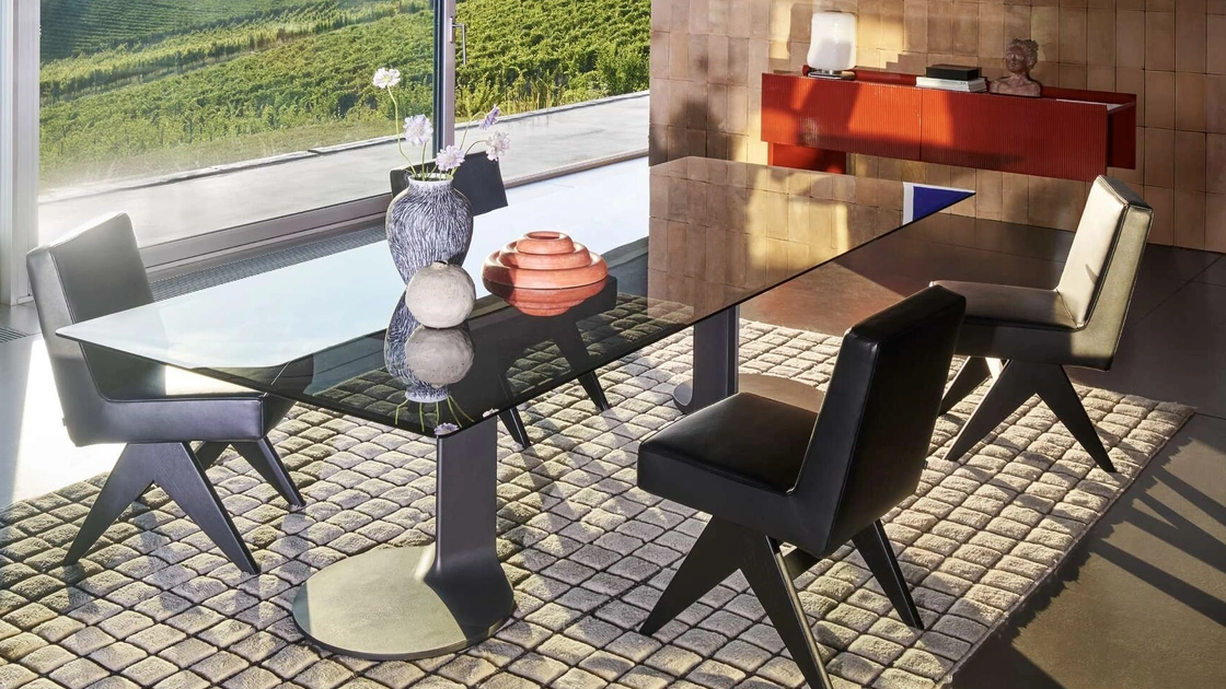 Tavolo in vetro TL59 di Cassina