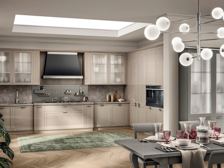 Cucina Classica angolare Carattere 04 in laccato lucido di Scavolini