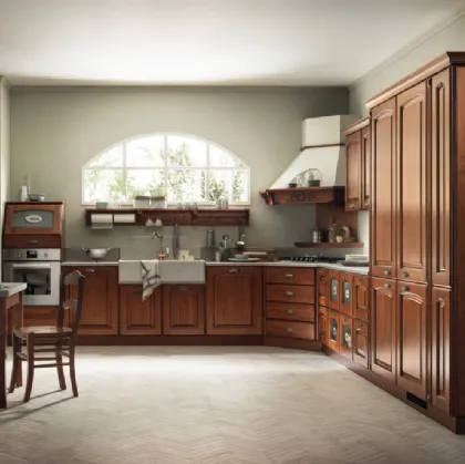 Cucina Classica angolare Madeleine 02 in Castagno di Scavolini