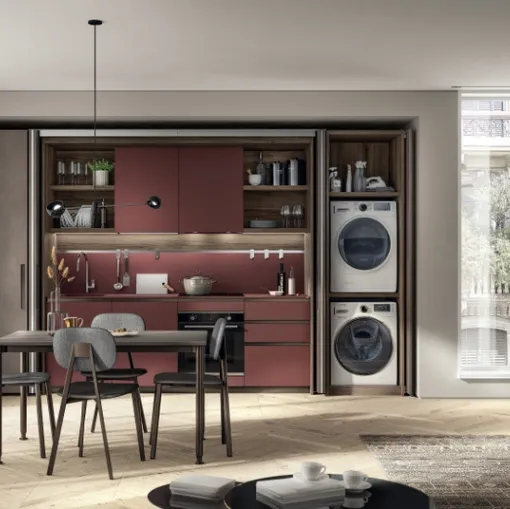 Cucina Moderna Boxi 07 Rosso Jaipur di Scavolini
