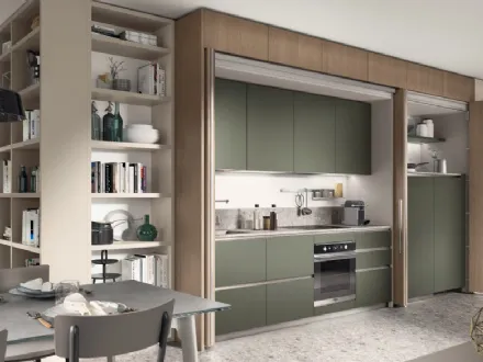 Cucina Moderna Boxi 05 Verde di Scavolini