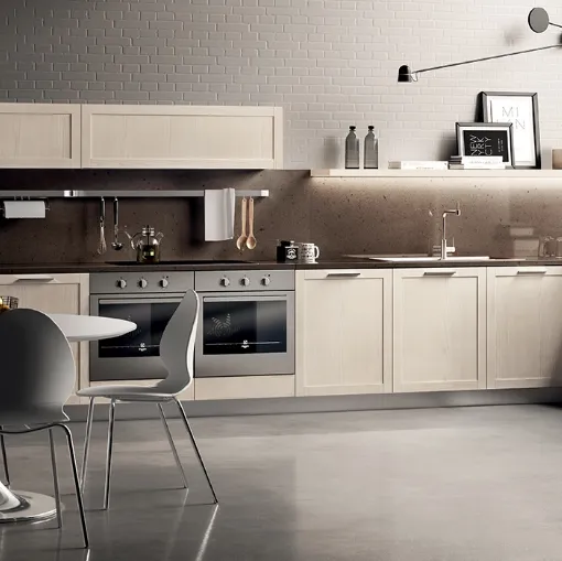 Cucina Moderna Carattere 12 in Frassino Avorio di Scavolini