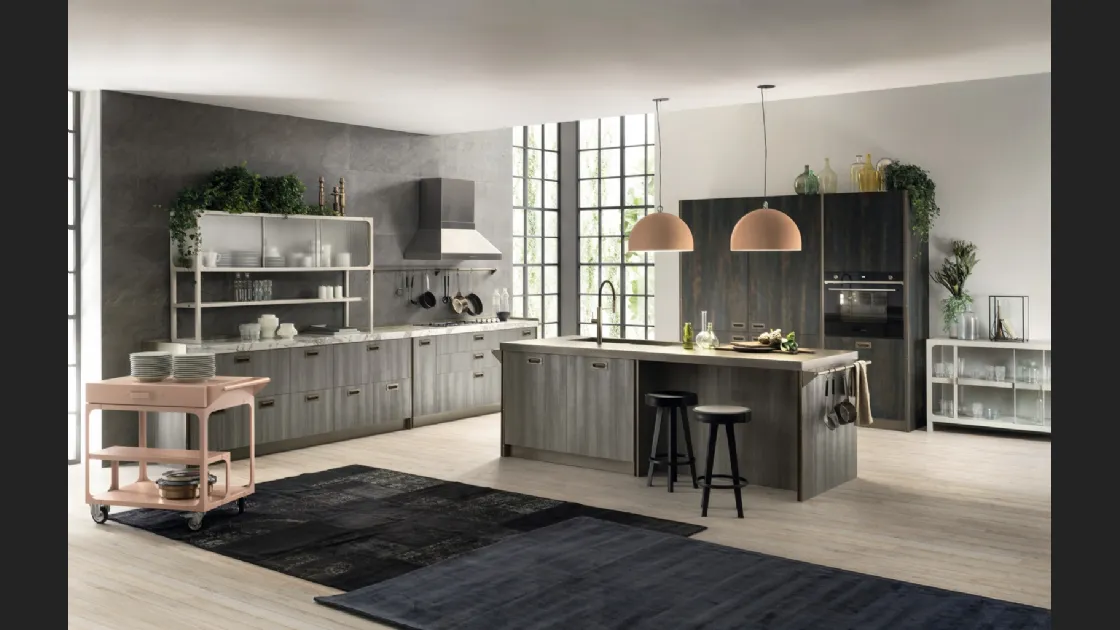 Cucina Moderna Diesel get Together 01 Materic Soul di Scavolini