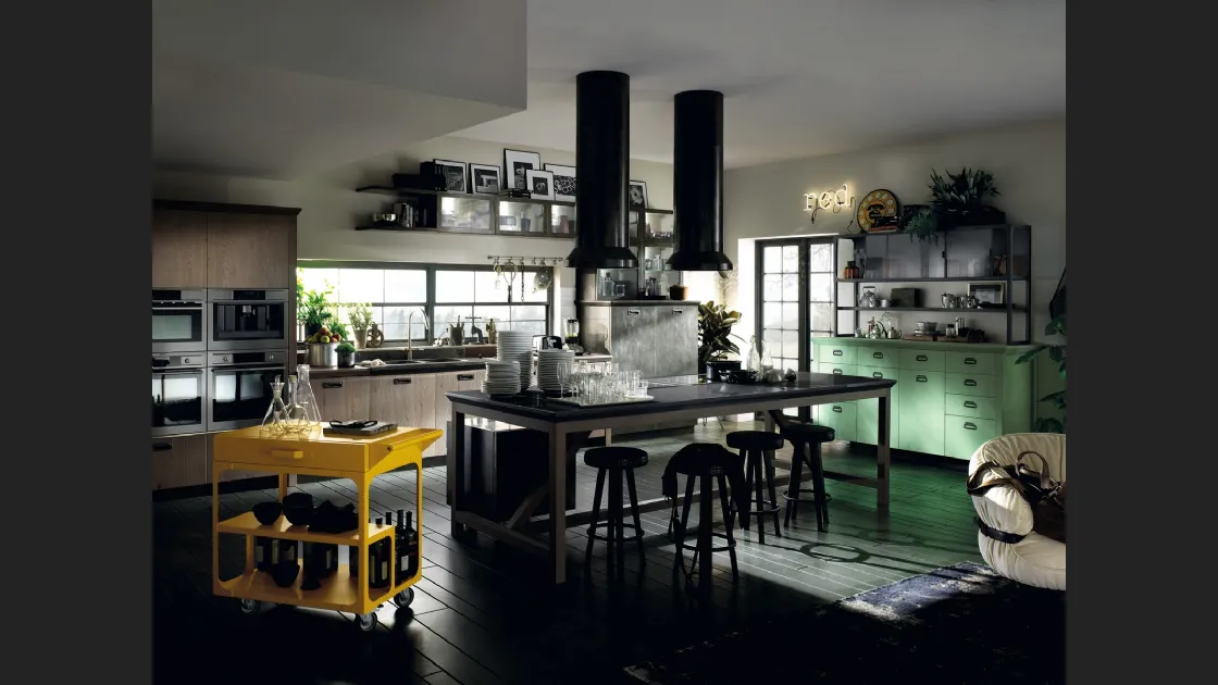 Cucina Moderna Diesel Social Kitchen 03 Ruxe Grey di Scavolini