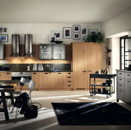 Cucina Moderna Diesel Social Kitchen 07 in Ruxe Wood di Scavolini