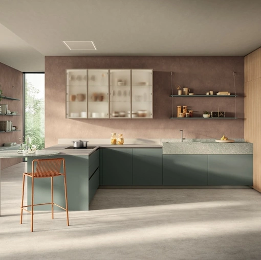 Cucina Moderna con penisola Essenza 01 di Scavolini
