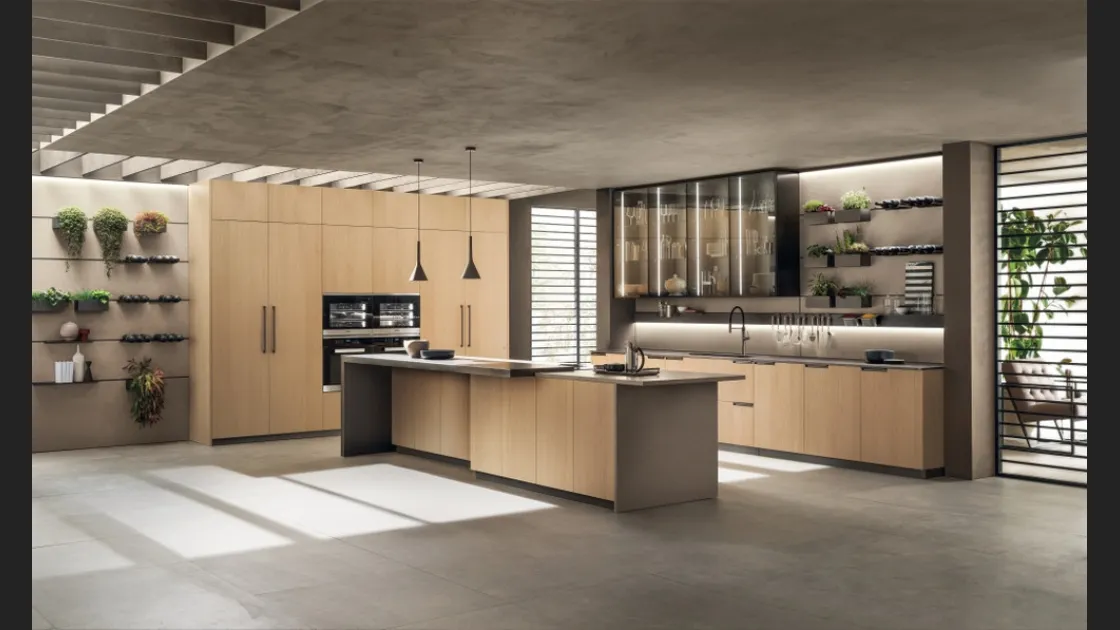 Cucina Moderna Mia 07 in Rovere Grano di Scavolini