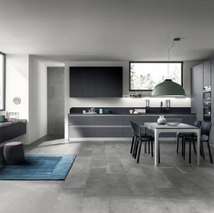 Cucina Moderna Dandy Plus 03 Grigio Bromo di Scavolini