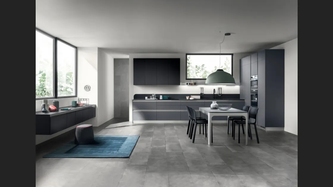 Cucina Moderna Dandy Plus 03 Grigio Bromo di Scavolini