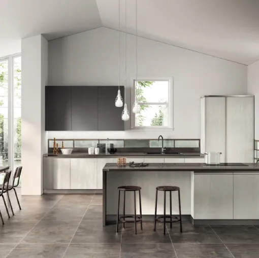Cucina Diesel Open Workshop 05 Concrete Jersey di Scavolini