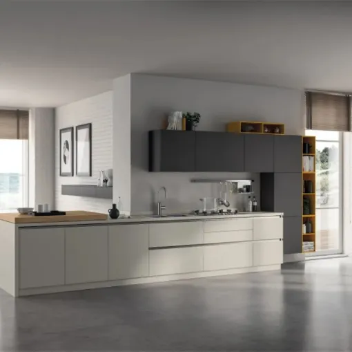 Cucina Evolution 09 in Rovere Nordic di Scavolini