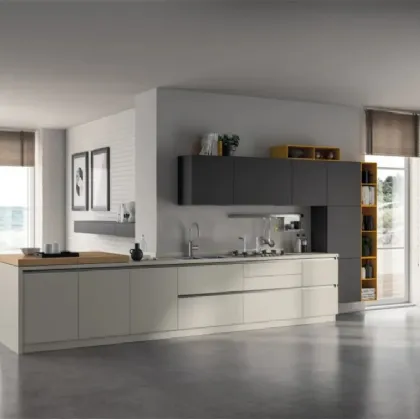 Cucina Evolution 09 in Rovere Nordic di Scavolini