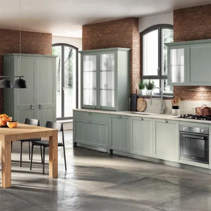 Cucina Shabby Chic Carattere 05 in Frassino Capri di Scavolini