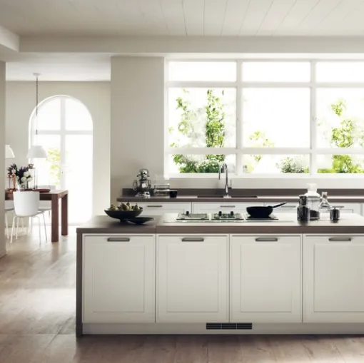 Cucina su misura Favilla 06 Bianco Prestige di Scavolini