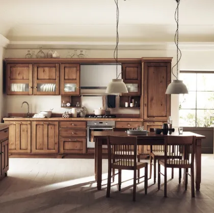 Cucina su misura Favilla 08 in Rovere Nodato di Scavolini