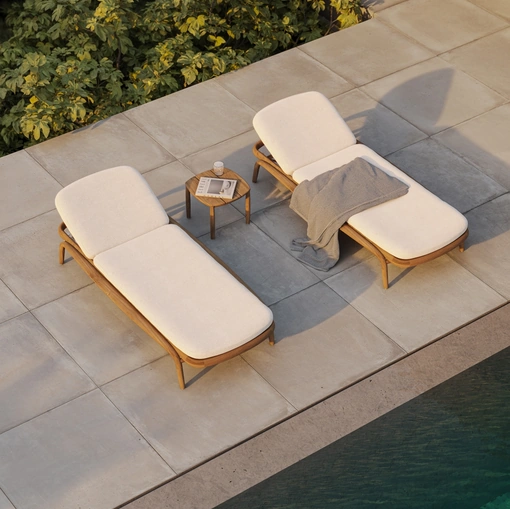 Sun Lounger Fusta di Vondom
