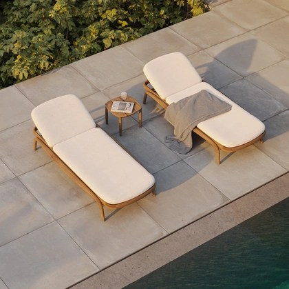Sun Lounger Fusta di Vondom