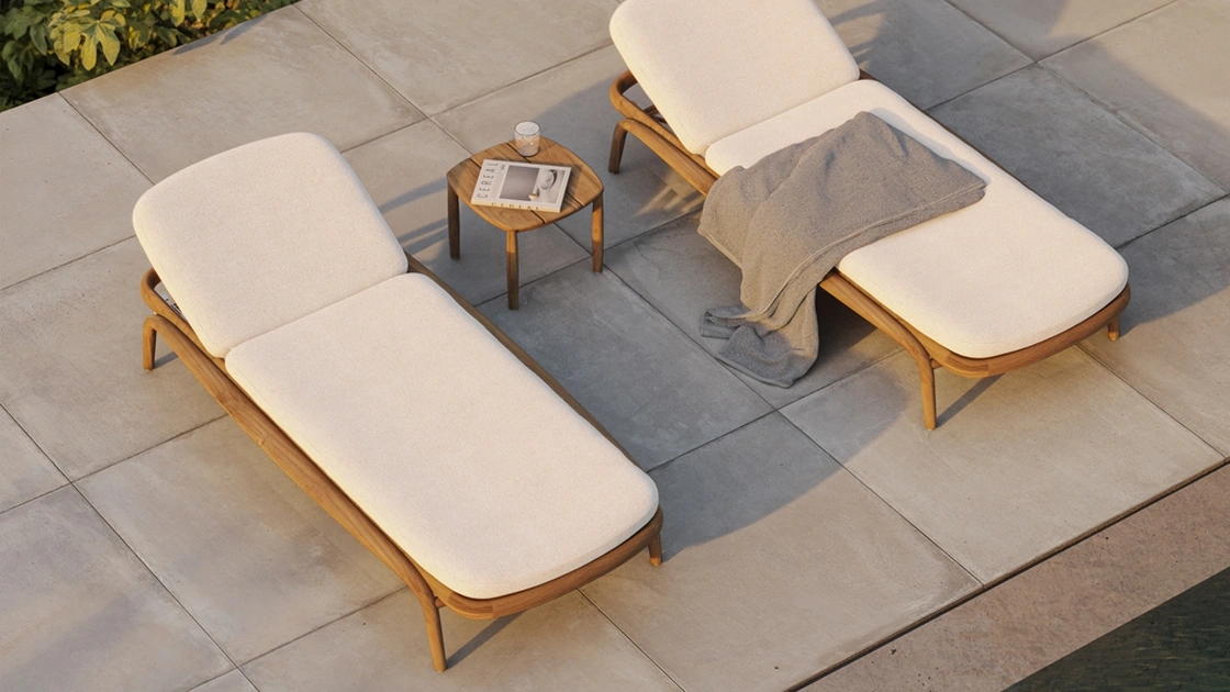 Sun Lounger Fusta di Vondom