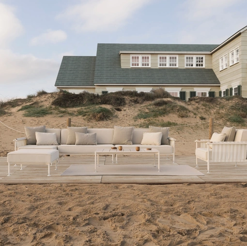 Arredo da esterno Hamptons in tessuto e alluminio di Vondom